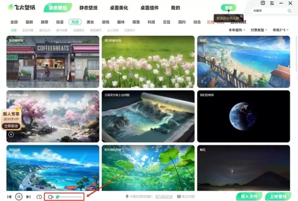 飞火动态壁纸播放暂停了怎么办_动态壁纸没有背景声音原因