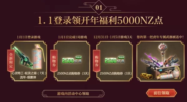 pc端逆战萌虎狂欢除了NZ点还有哪些超级奖励