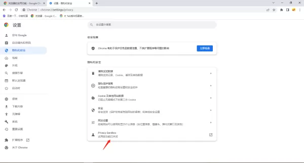 谷歌浏览器设置隐私沙盒模式教程_谷歌浏览器自定义背景颜色方法