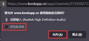 KOOK网页版说话没声音怎么办_KOOK网页麦克风访问权限在哪打开