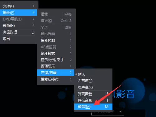 暴风影音电脑版如何进入静音模式_暴风影音快速切换音轨的步骤