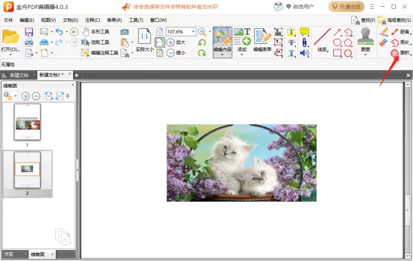 金舟PDF编辑器怎么测量图片面积_如何使用测量工具