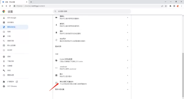 谷歌浏览器安全保护功能在哪里打开_拦截广告弹窗教程