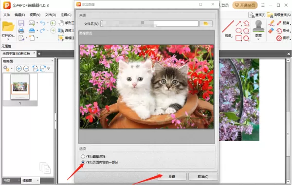 金舟PDF编辑器怎么插入图片_怎么添加超链接