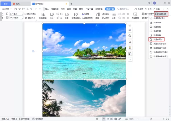 如何批量调整Word中图片大小?Word统一调整图片尺寸的方法