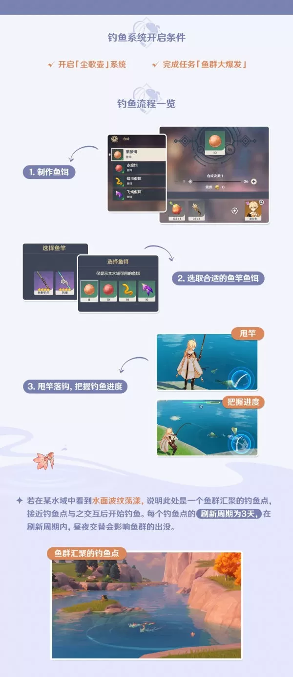 原神怎么钓鱼？原神钓鱼系统开启条件