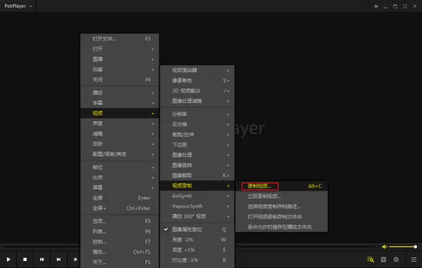怎么用PotPlayer截取gif动图?PotPlayer视频录制方法