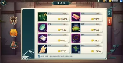 《剑网3指尖江湖》出现卖不了东西的具体处理方法