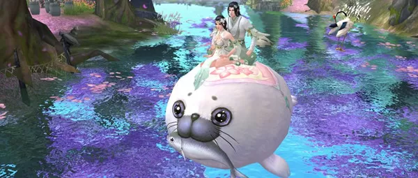 《倩女幽魂》中双人骑小白的详情讲述