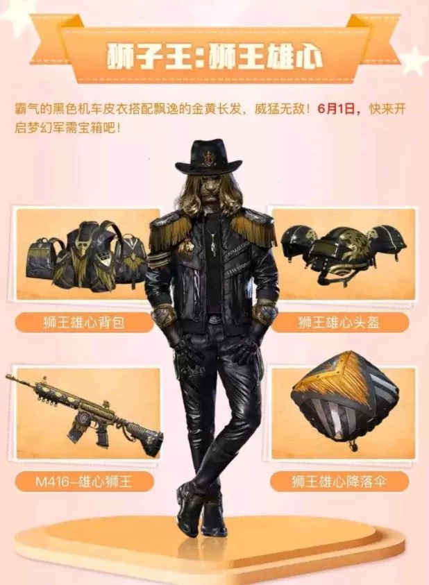 《和平精英》狮王雄心套装获取的方法分享