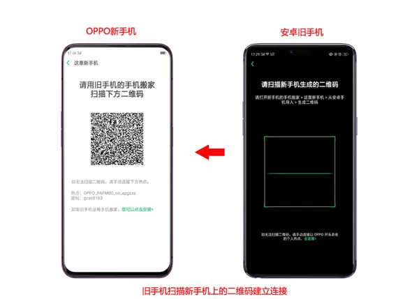 oppo手机中将旧手机数据转移到新手机中的操作步骤