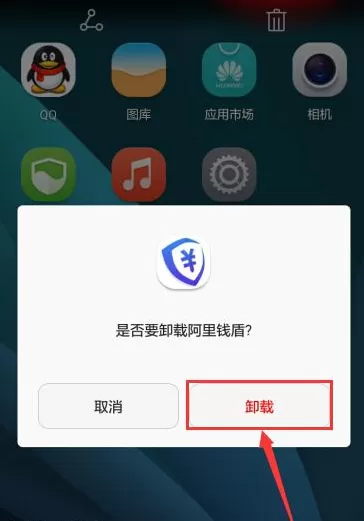 阿里钱盾APP的详细卸载过程讲解
