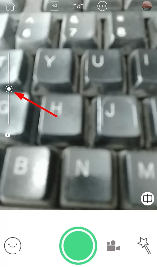 无他相机设置曝光度的操作过程