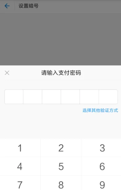 在支付宝中取消暗号功能的操作过程