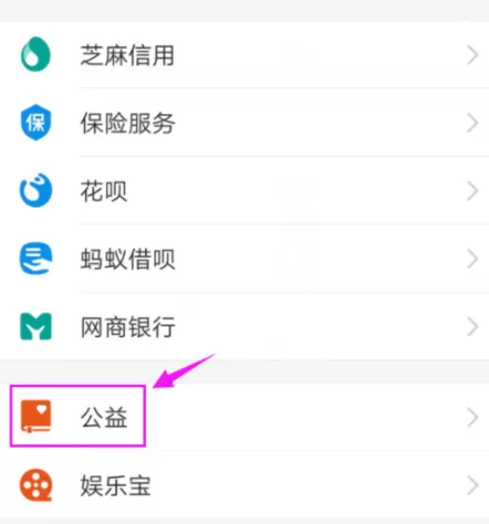 支付宝APP开启公益的详细操作