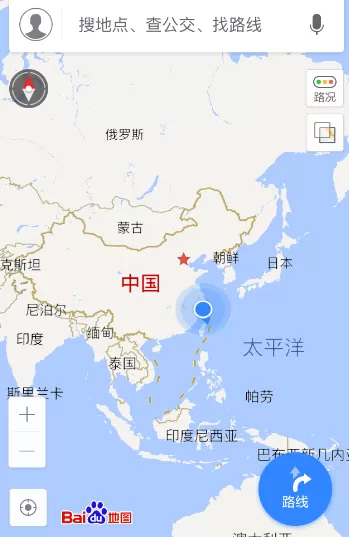在百度地图里踩足迹的简单操作