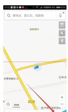 百度地图中分享位置的详细操作方法
