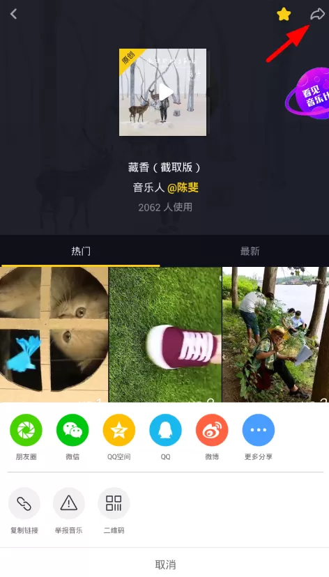 抖音分享原创音乐的详细操作