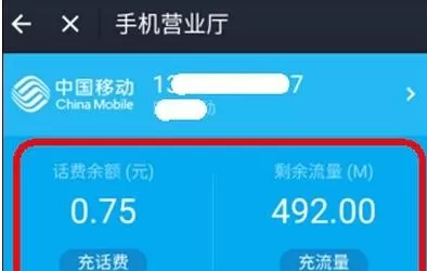 在支付宝里查看话费流量余额的操作过程