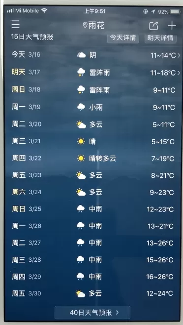 2345天气王中查询15日天气的操作流程介绍