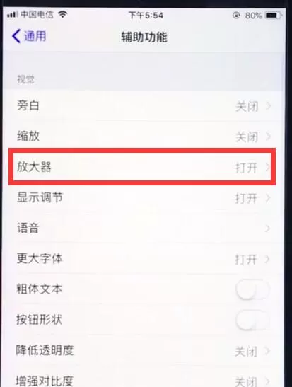 ios12中使用放大器的具体操作流程