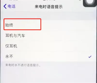 ios12中开启来电语音播报的具体操作流程