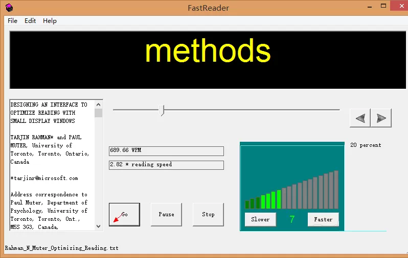 fastreader的具体使用过程讲解