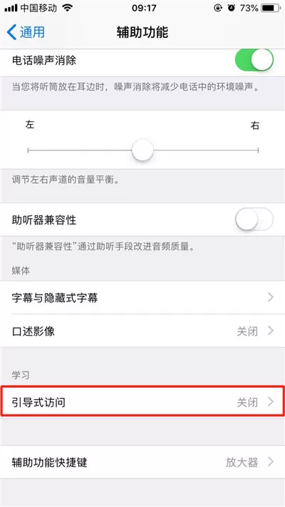 苹果手机中打开引导式访问的具体操作步骤