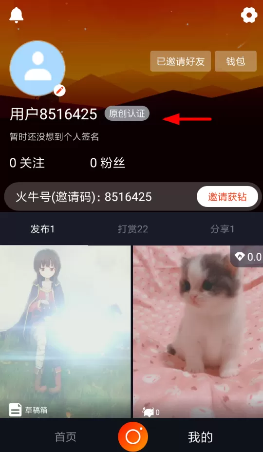 火牛视频申请原创认证的的操作过程