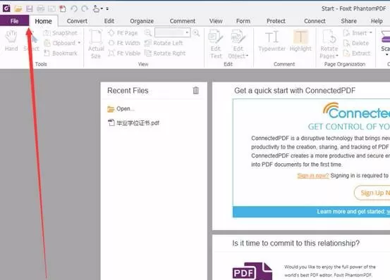 Foxit PhantomPDF调整成中文界面的操作过程