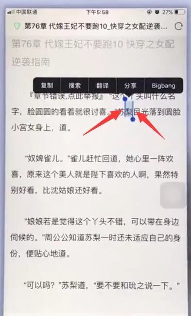 使用苹果手机进行复制粘贴的简单操作