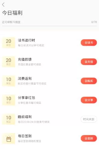 搜狗阅读最新版中详细的福利介绍