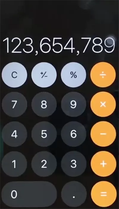 iphone6回删计算器数字的具体操作
