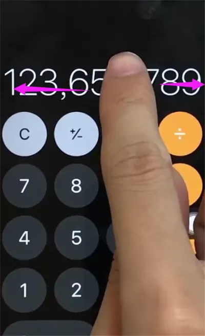 iphone6回删计算器数字的具体操作