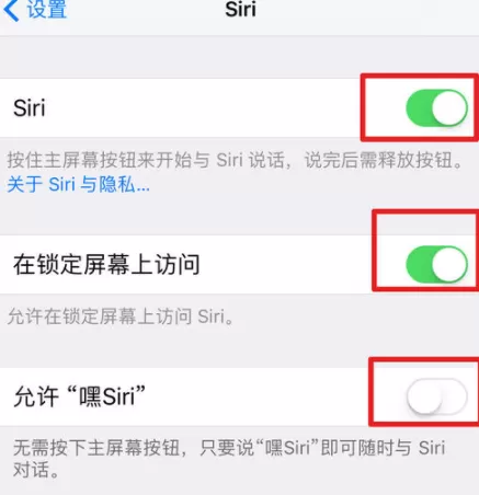 苹果手机开启siri的操作过程介绍