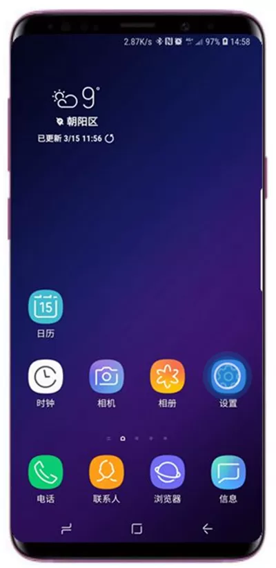 三星s9中设置单击模式的操作流程