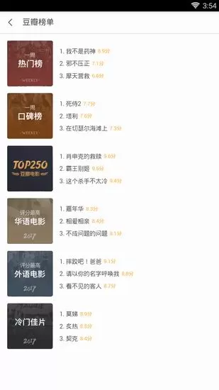 豆瓣中查找高分电影的详细操作方法