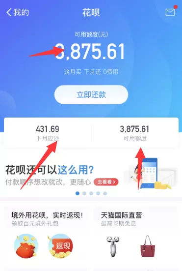 支付宝花呗提前还款的具体操作