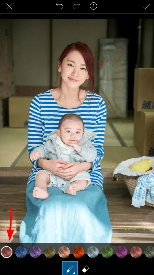 picsart中修改发色的具体操作流程介绍
