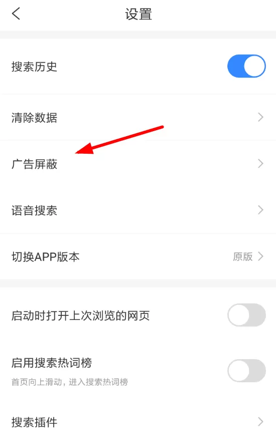 简单搜索中将广告屏蔽的具体操作步骤