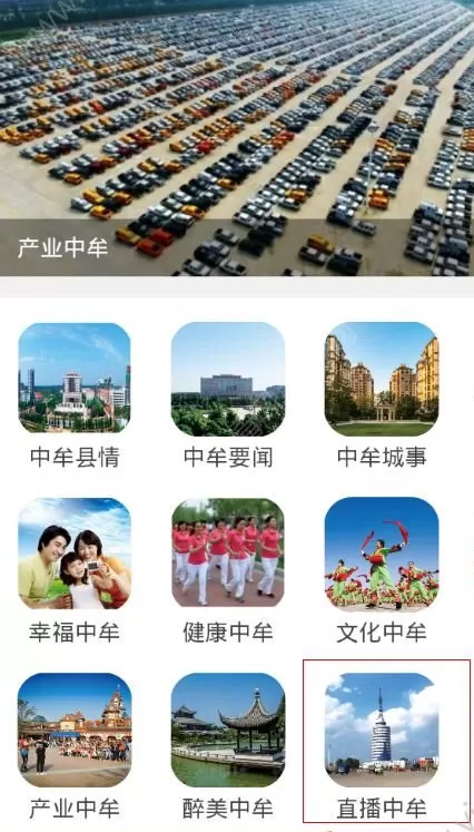使用中牟观察APP看直播的操作教程