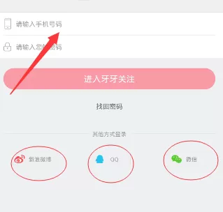 牙牙关注软件的简单使用过程