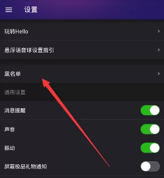 在Hello语音交友中查找黑名单功能的简单操作