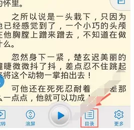 畅读书城中返回目录的具体流程