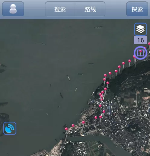 奥维互动地图中使用导航的具体流程