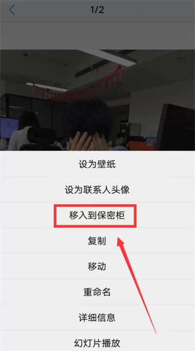 vivonex中将照片隐藏的操作流程