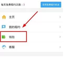 在闪电租人中进行提现的操作过程