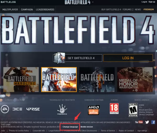 battlelog设置中文的简单操作