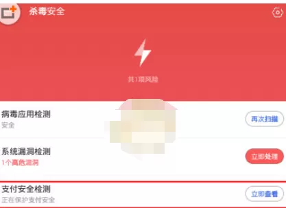 百度手机卫士中设置支付安全监测的详细方法