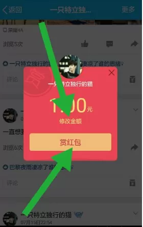 使用QQ进行打赏别人的操作流程